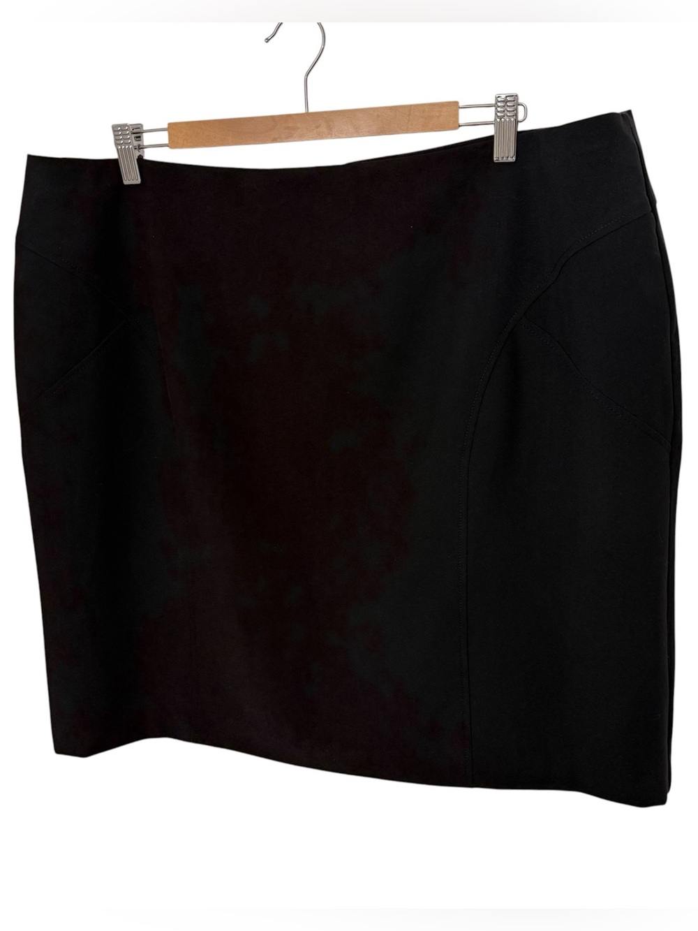 Worthington‎ Woman Fully Lined Tailored Silhouette Pencil Skirt, Black, Size 20W